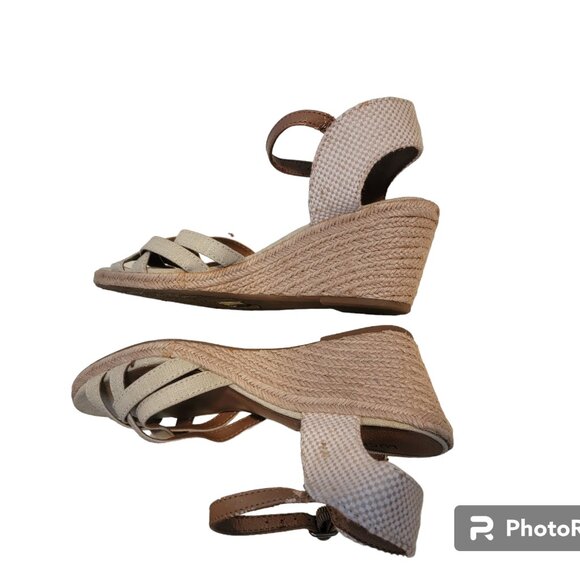 Lucky Brand Kalley Espadrille Wedges Beige - Picture 2 of 10